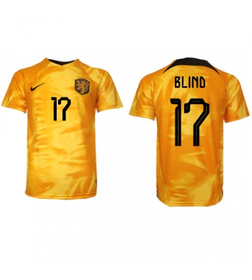 Netherlands Daley Blind #17 Replica Home Stadium Shirt World Cup 2022 Short Sleeve
